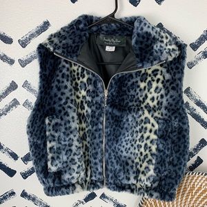 Frankly My Dear leopard faux fur vest
